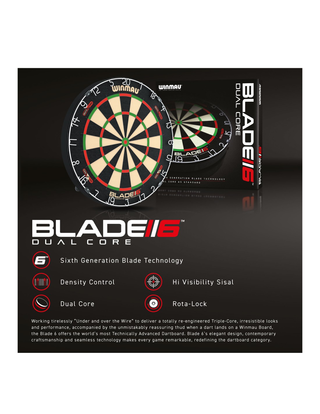 Winmau Blade 6 Triple Core Carbon Dartboard Review - Darts Reviews TV