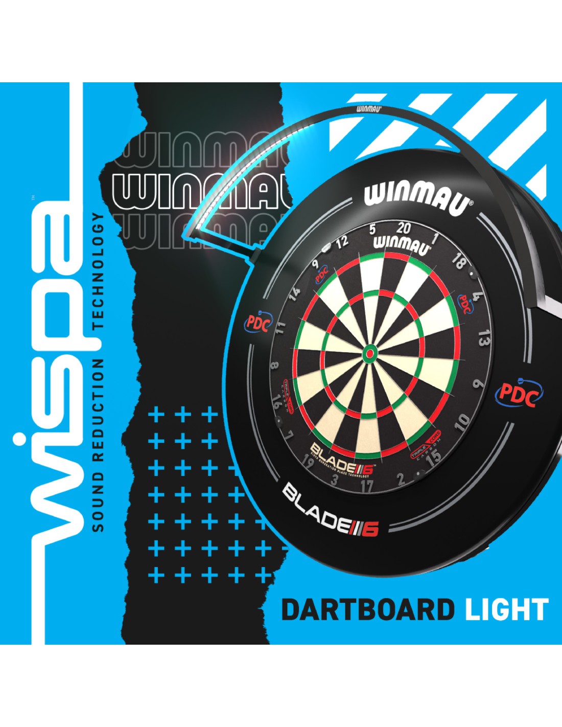 Wispa Dartboard Light (funktioniert nur in Kombination mit WiSpa Sound  Reduction System)