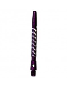 Aluminium Shaft elaborated long violet (x3)